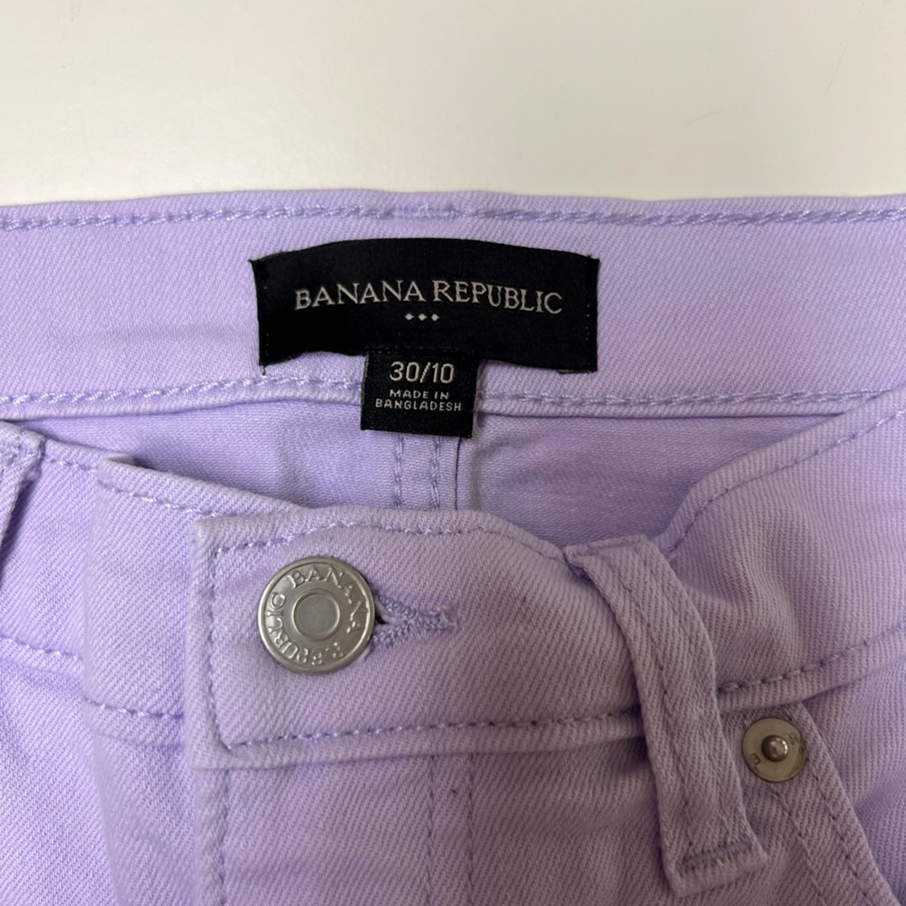 Banana Republic lilac jean shorts, size 10